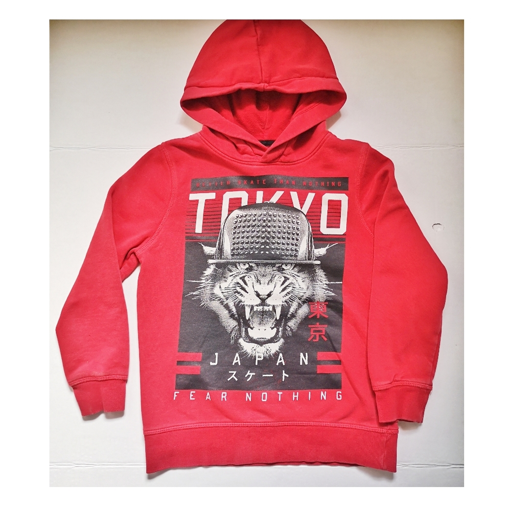 red sweater boy tiger 9 years